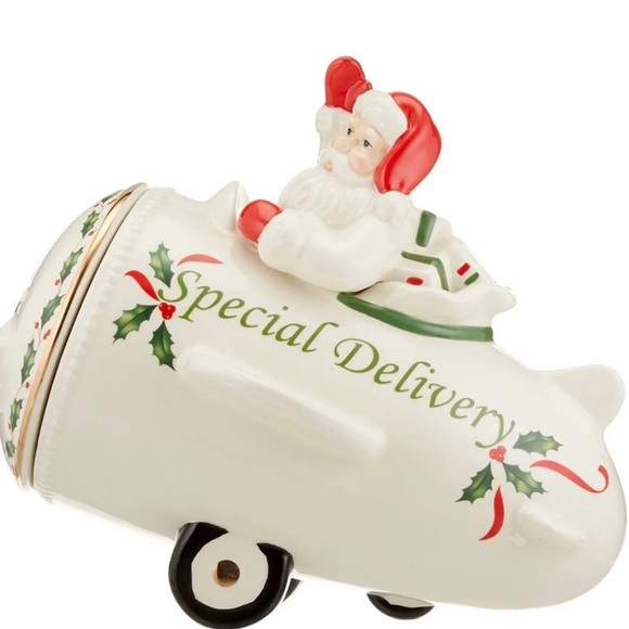 Lenox Holiday Lenox Airplane Holiday Collectable Cookie Jar Poshmark